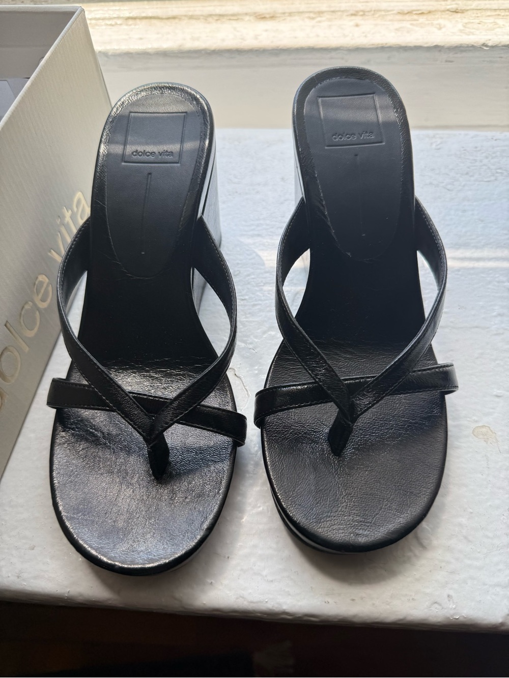 Dolce Vita Black Helan Wedges